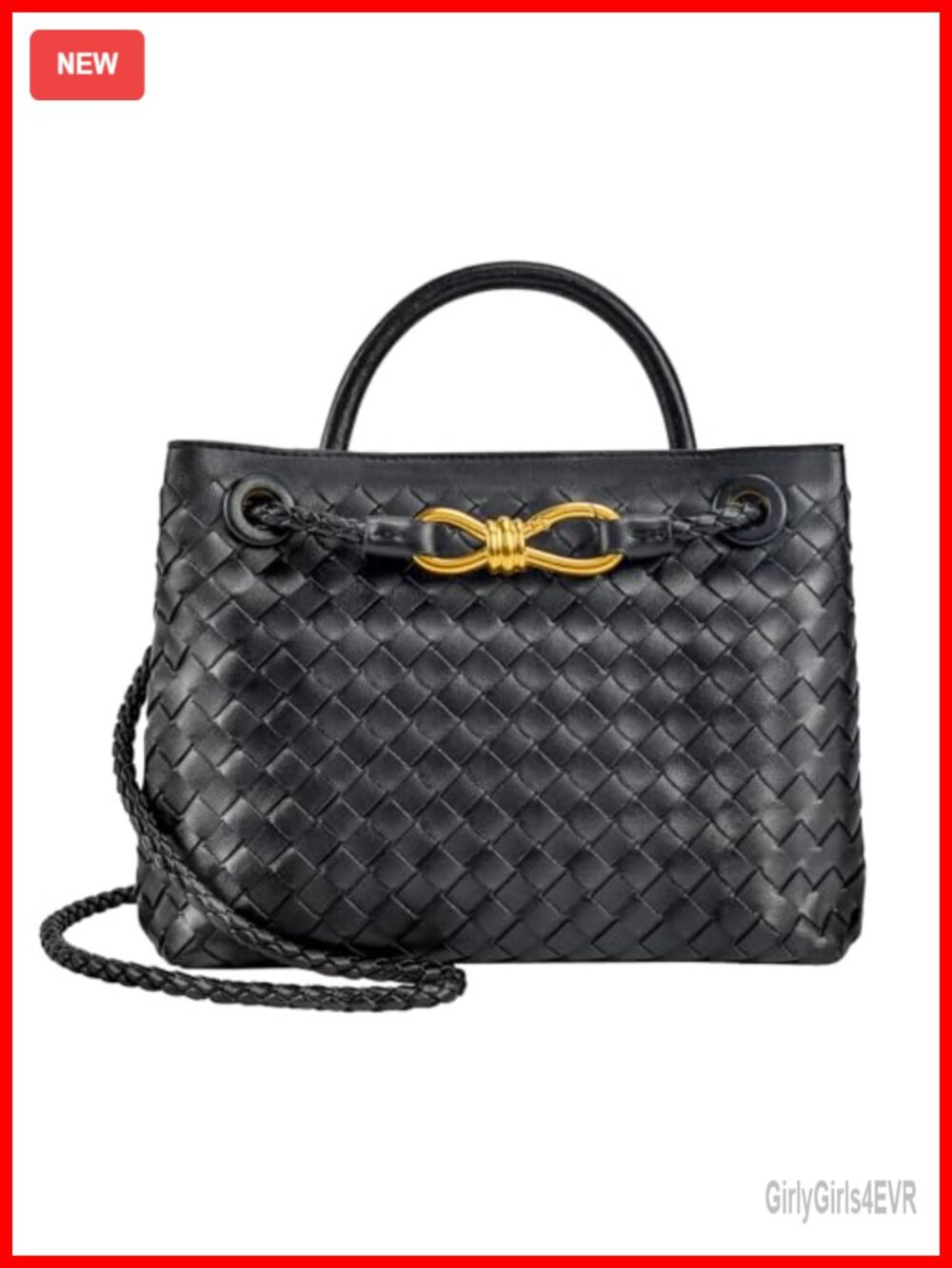 Woven Top Handle Tote Handbag Shoulder Purse